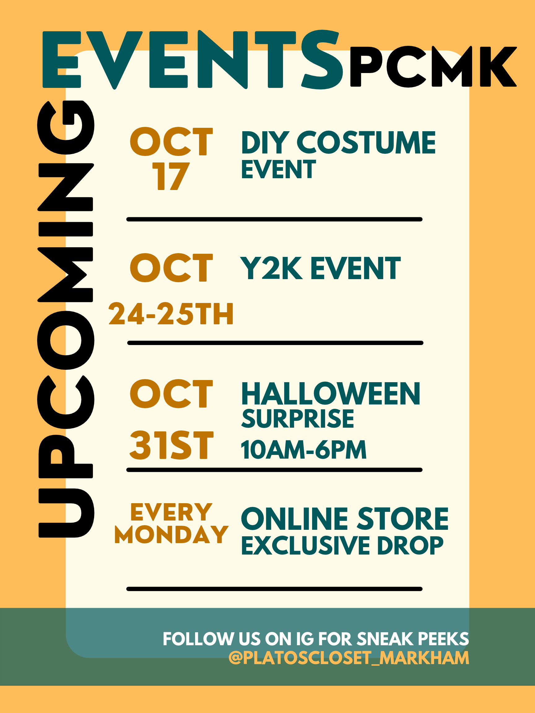 List of Events